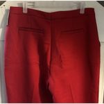 Halogen X Atlantic Pacific Button Detail Red Kick Flair Pants High Rise Sz 12 Photo 3