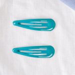 Boutique Shamrock Green Vintage Triangle Two Piece Hair Clip Photo 0