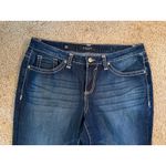 Nine West Jeans Bootcut Dark Wash Embellished Pockets Size 12 Photo 3