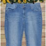 Long Elegant Legs Ladies Light Wash Flare Leg Blue Jeans Size 18 Tall Stretch De Photo 1
