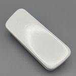 Nine West Vtg  White Hard Sided Sun Eye Glass Case Black Lined Interior Travel Photo 2