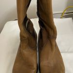 Gianni Bini Boots Womens Brown Leather Western Shoes Comfort Mid Calf Tapestry Photo 3