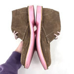 Veldskoen Women's Suede Leather Pink Sole Heritage Handcrafted Boot Tan Size 5 Photo 2