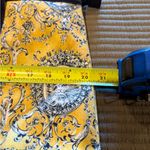 Canvas tote bag with a yellow and black Victorian cat pattern Photo 11