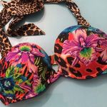 Victoria's Secret  Bikini Top 32B Bombshell Adds 2 Cups Floral Leopard Photo 1
