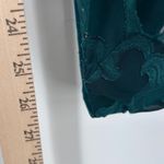 Victoria's Secret VTG  Gold Label Forest Green Lace Floral Teddy Bodysuit Small Photo 7