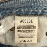 AGOLDE Criss Cross Jean Women's Size 26 Light Wash Denim Distressed Raw Hem Photo 5
