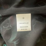 STAUD Josephine Black Colorful Logo Print Side Zip Sweetheart Neck Top Blouse 12 Photo 12