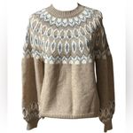 Max edition  Classic Tan Patterned Sweater Sz Small NWT Photo 3