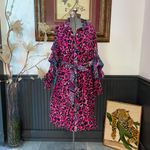 NWT Ohema Ohene Karen Exaggerated Sleeve Shirt Dress Banana Tree Photo 1