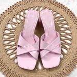 ZARA  Pink Mid Block Heel Sandals Size 36 3328/910/050 Photo 2