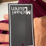 Michael Lauren  Burgundy Deep V-Neck Jersey Maxi Dress Sz L NWT Photo 6