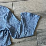 Urban Renewal Relaxed Blue Gray Long Sleeve Crop Top Photo 1