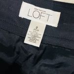 Ann Taylor LOFT Sz 2 Black Pants Wool Blend Gaucho Julie Pants Solid Wide Leg Photo 2