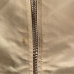 Samantha Sipos Stripe Rib Knit Tan Bomber Jacket Flawed size large Photo 3