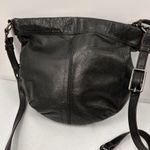 Elliott Lucca Black Round Leather Purse Photo 3