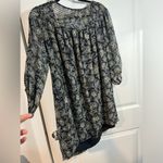 Susana Monaco  Off The Shoulder Dark Colored Floral All Over Print Design Dress Photo 7