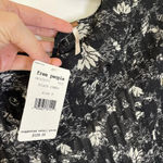 Free People NEW These Dreams Black Floral mini Long Sleeve Dress Size Small Photo 13