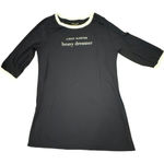 Kate Spade Womens Black XL Sleep Shirt Light Sleeper Heavy Dreamer 3/4 Sleeve Photo 0