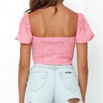 Hello Molly Pink Smocked Crop Cottage Festival Prairie Top Size 4 / Small Photo 4