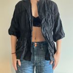 DKNY Black Essential Smocked Top Photo 5