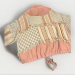 Free People Everything Nice Jacket Sugar Rose Combo M Pink Floral Boho EUC Photo 3