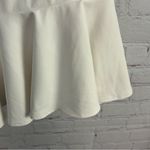 Veronica Beard  white ruffle peplum tennis skirts light academia size 2 preppy Photo 8