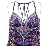 Athleta Swim Aqualuxe One Piece Swimsuit Purple Paradise Print Women’s Size XS Photo 7