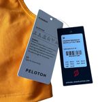 Peloton Women’s M Cadet Rib High Neck Cutout Sports Bra Bright Orange Athletic Photo 2