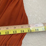 AIIFOS Emily Mini Dress from Revolve size 4 burnt‎ orange chain pleated Photo 13