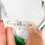 Cupshe  Tropical Banana Leaf One Piece Swimsuit V Neck Criss Cross Women's Medium Photo 5