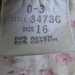 Homemade Floral Jacket Skirt Set – Women's S Pink Button Front Cotton Rayon White Size 16 Photo 5