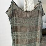 Vintage Shimmery Fringe Midi Maxi Dress Photo 1