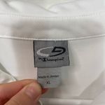 Champion EUC‎  women’s solid white collared short sleeve active polo shirt XL Photo 2