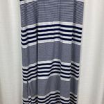 Vineyard Vines  Blue Stripe Short Sleeve Shift Maxi Dress Sz.S Photo 6