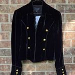 Intermix $398 *GARDOT* GOLD BLACK VELVET MILITARY CHIC JACKET S SMALL Photo 1