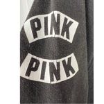 PINK - Victoria's Secret PINK Victoria’s Secret sweatshirt pullover leopard cheetah print black small Photo 2