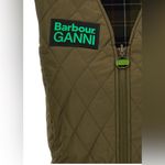 Barbour NWT x Ganni Collab Betty Reversible Vest Green size US10 UK14 Photo 5