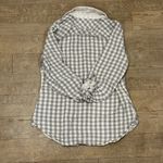 Anthropologie Saturday Sunday Checkered Gingham Quilted Button Down Top Photo 2