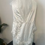 VINTAGE TEDDY BODYSUIT LINGERIE Dara Jane white Lace 80s Blue Size M Photo 1