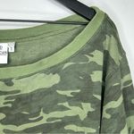 Good American Good‎ American Women’s Green Off The Shoulder Camo Sweatshirt Size 4 Photo 6