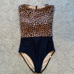 Summersalt The Surf High Neck Leopard Animal Print One Piece Swimsuit Size 8 Photo 5