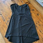 Tripp NYC  black large slip dress higher in Front adjustable straps goth like new Photo 0