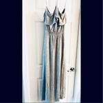 Velvet Torch  halter ruffle Maxi in GRAY Photo 1