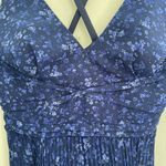 Laundry by Shelli Segal Blue Floral Maxi Dress Photo 1