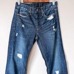 Genetic Denim Mid Rise Straight Leg Distressed Dark Wash Size 26 Photo 2