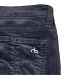 Rag and Bone  Black Velvet Skinny Stretch Jeans Zipper Size 24 Photo 8