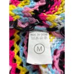 No Brand Handmade Women's Size Medium Acrylic Multicolor Crewneck Sweater Photo 3