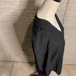 BB Dakota NWT Womens Black Long Sleeve Smocked Vneck Shift Dress Size XS Photo 2