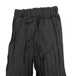 Black Pleated Semi Sheer Pull On Beach Pool Cover Up Pants Small Photo 1